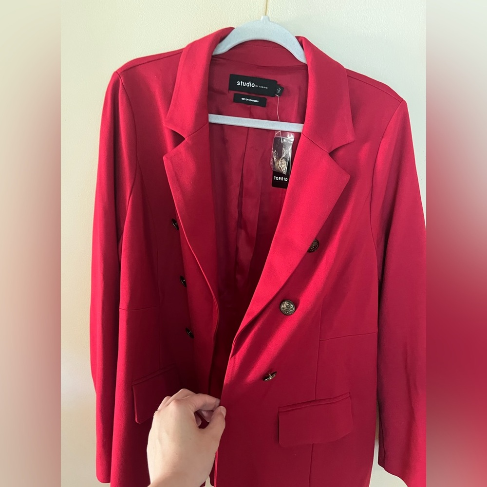 Torrid Studio Red Blazer NWT!